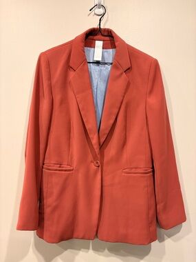DRYKORN 399 Euros Coral-Red Single-Button Blazer